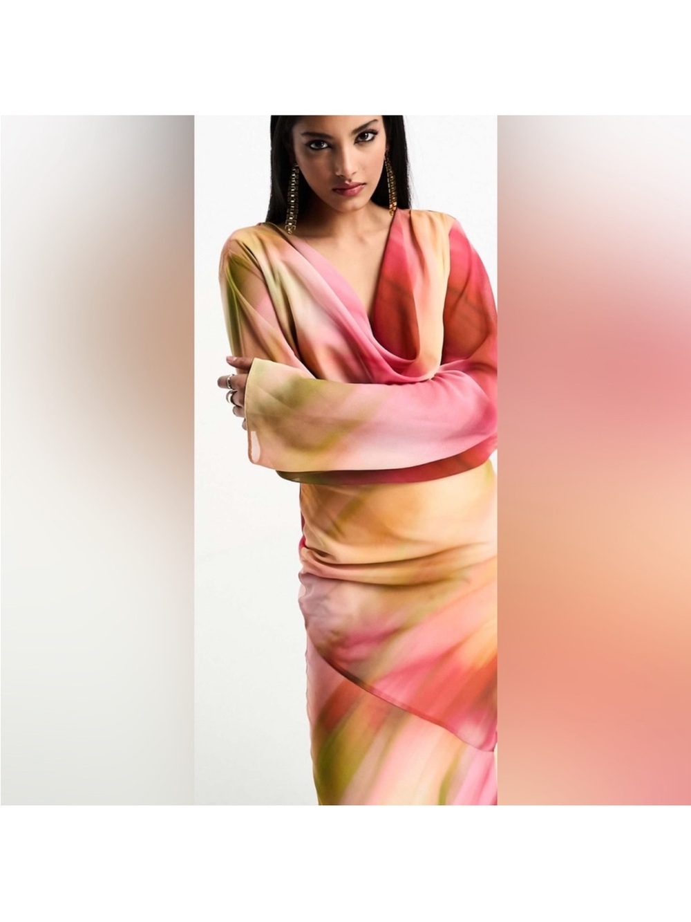 ASOS Multicolor Maxi Dress